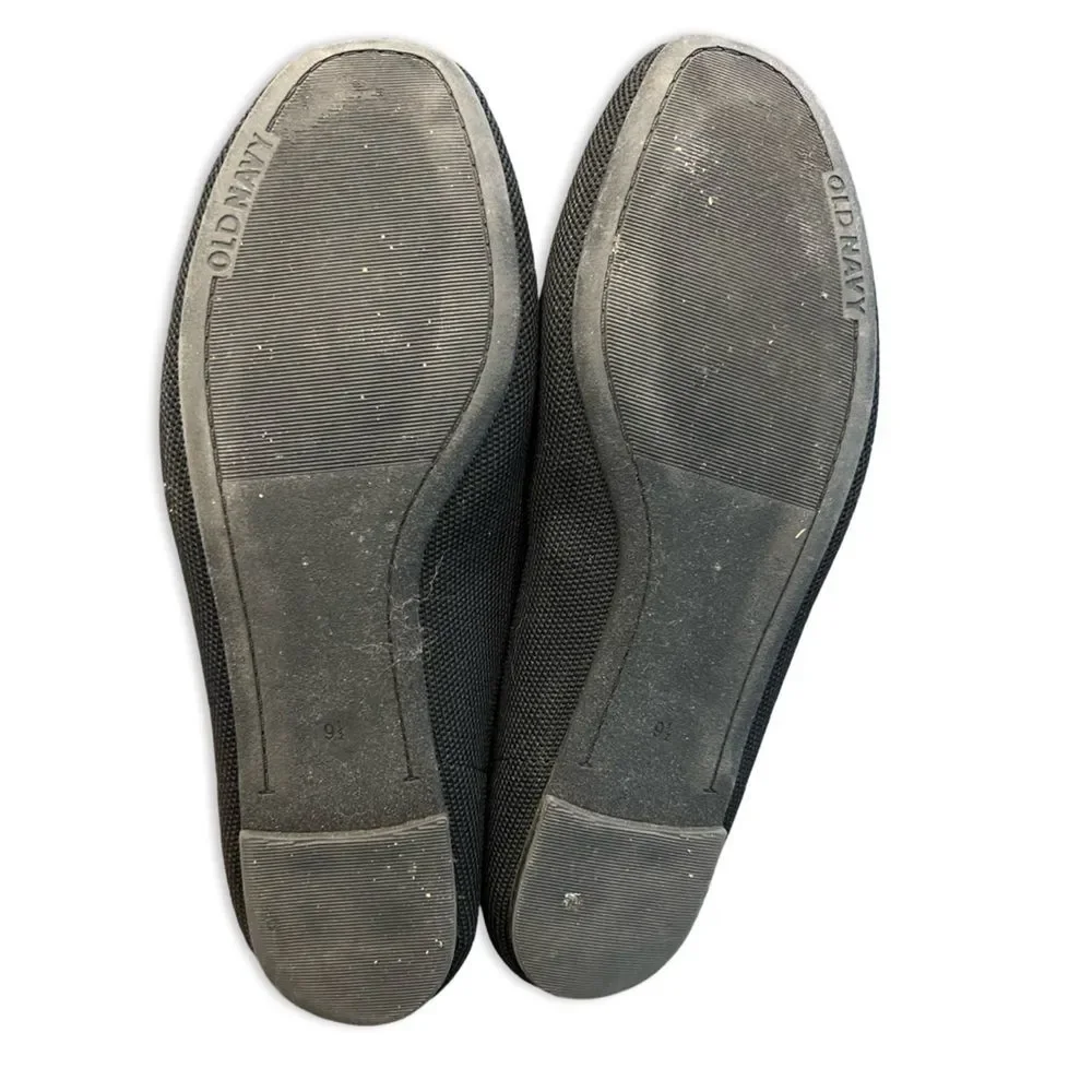 Black Women’s Loafer Flats - Size 9.5 - Picture 4 of 5